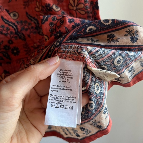 Madewell Puff-Sleeve Peplum Top in Cavoli Floral - Picture 7 of 11